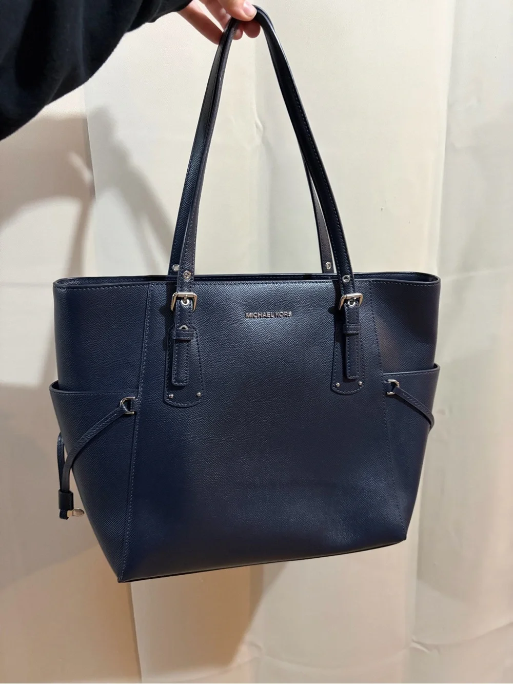 Michael Kors Navy Saffiano Leather Tote